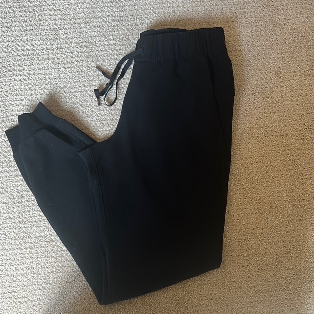 Lululemon Athletica Black Track Pants with Tapered Ankle